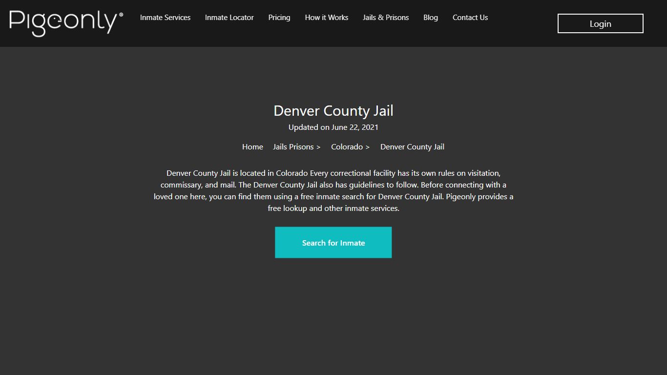 Denver County Jail Inmate Search | Colorado