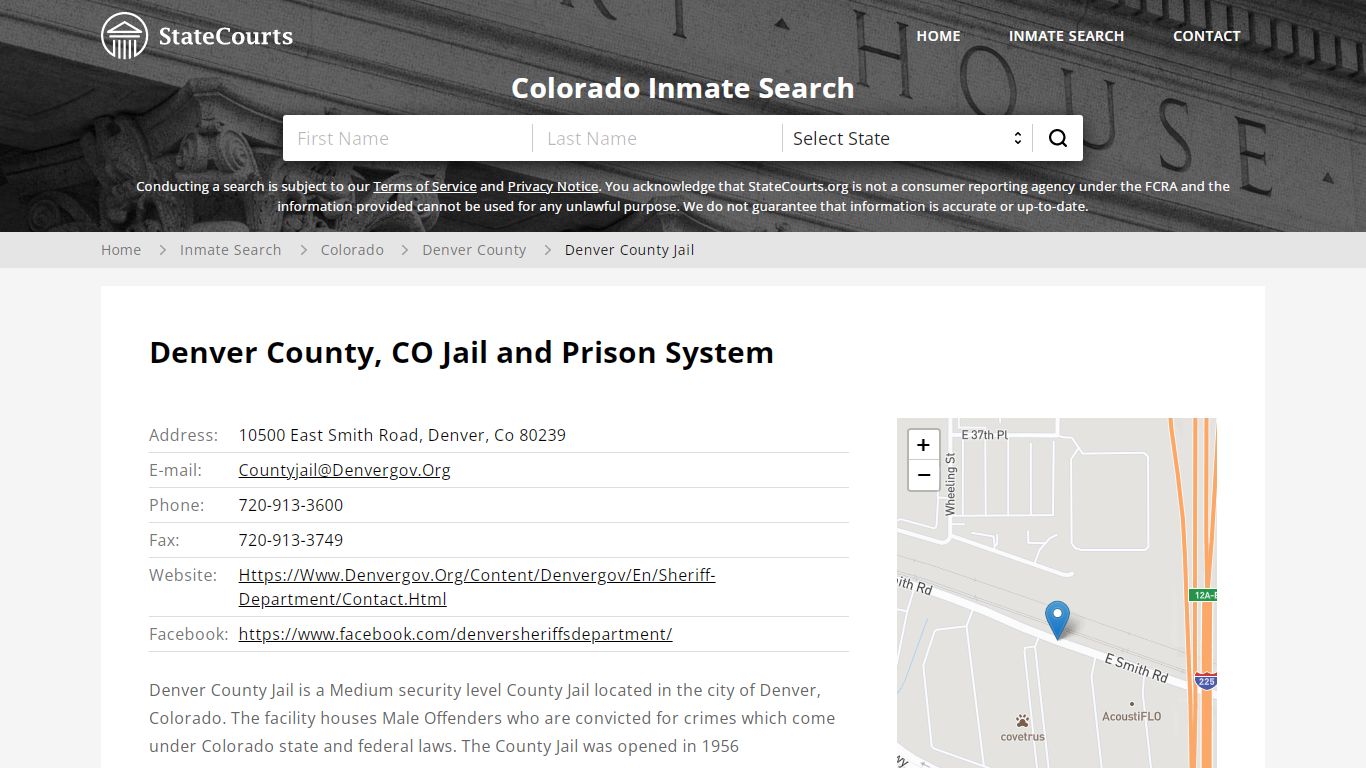 Denver County Jail Inmate Records Search, Colorado ...